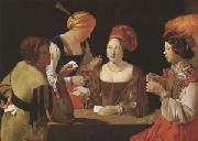 LA TOUR, Georges de The Cheat with the Ace of Diamonds (mk05) oil painting reproduction